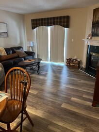 Great living room with a fireplace. Very cozy.