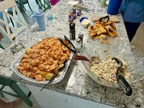 Low Country Boil for our family reunion in the Clubhouse. Very nice accommodations for no extra charge.