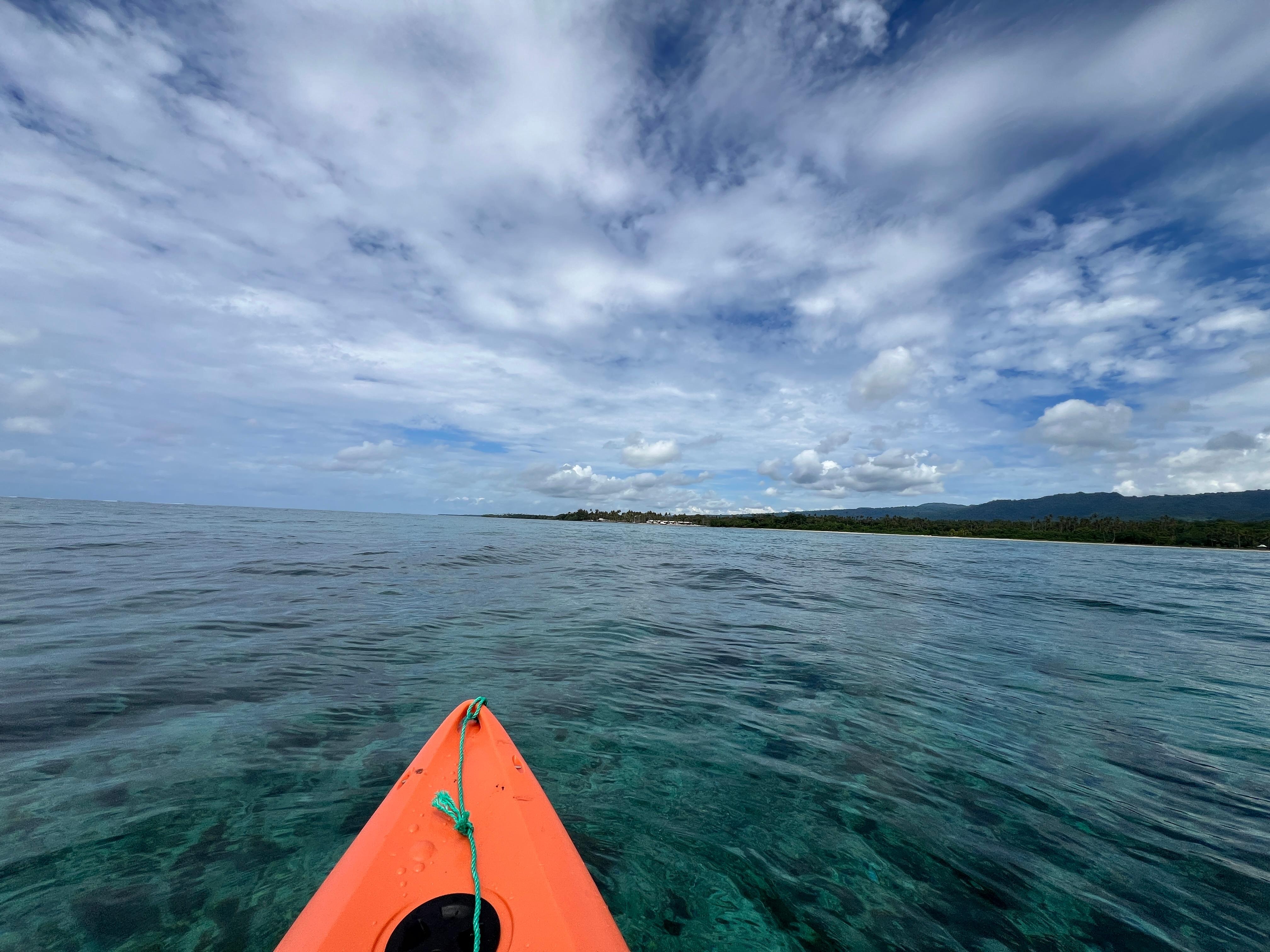 Kayaking from the resort.