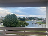 View from the deck overlooking the canal - morning coffee was always serenaded by the birds!