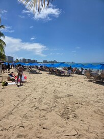 Beach very clean and accessible