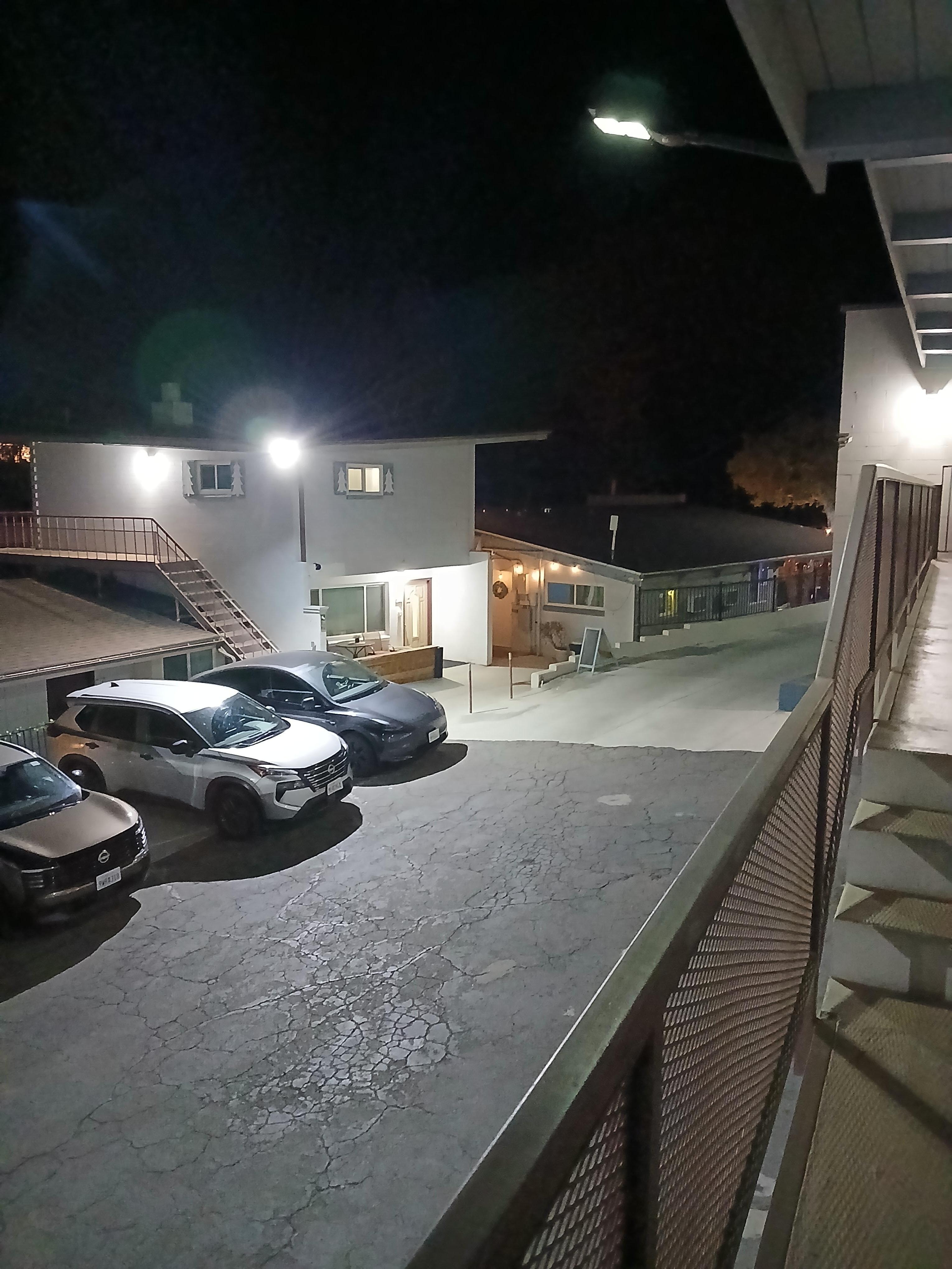 Our room had a parking lot view