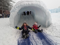 Ice castles in Lincoln