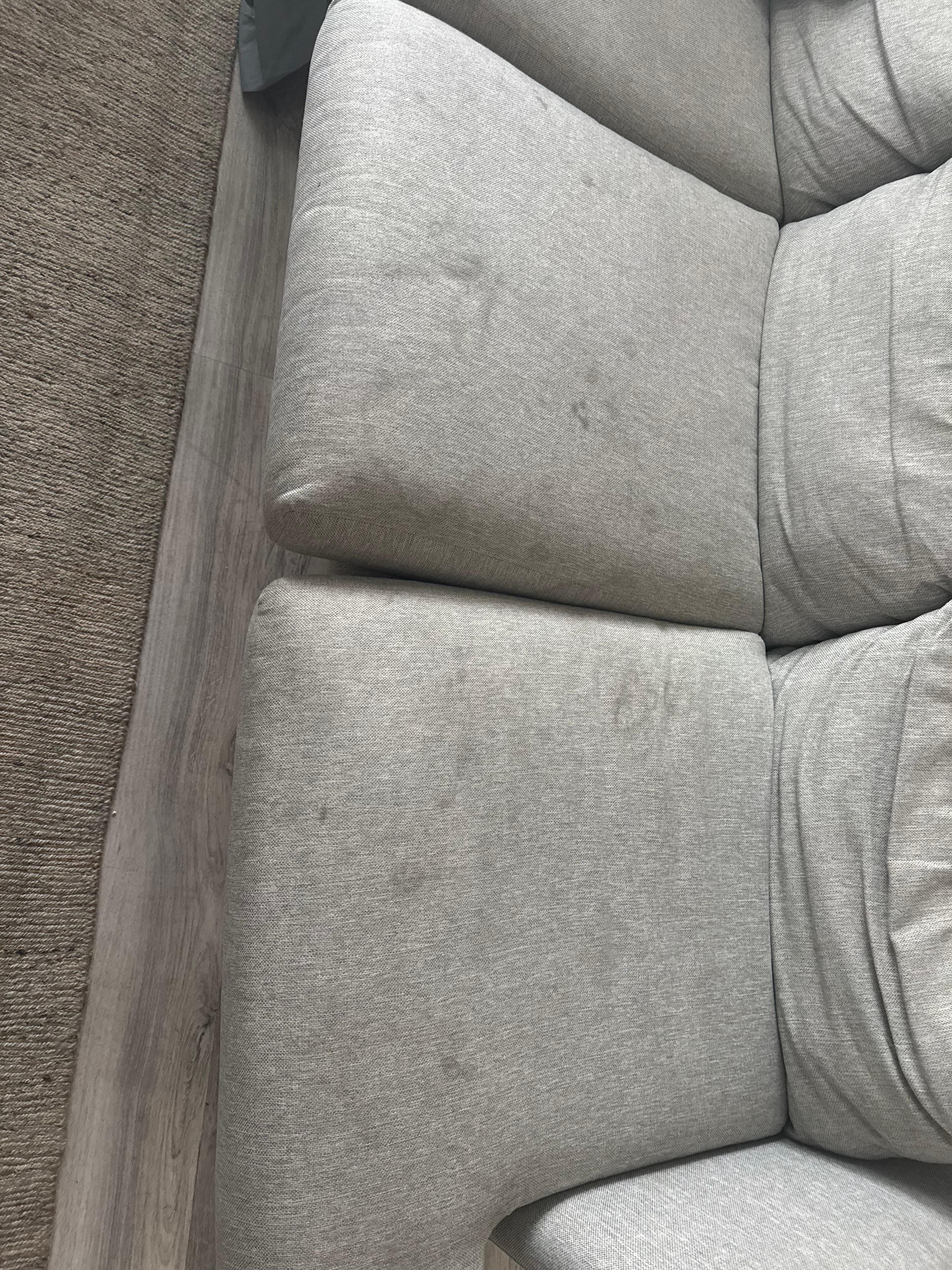 Inside couch was filthy 