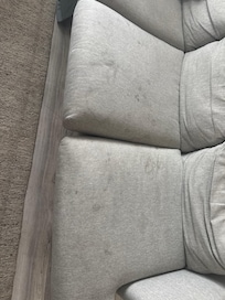 Inside couch was filthy