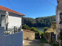 View of the river from the apartment.