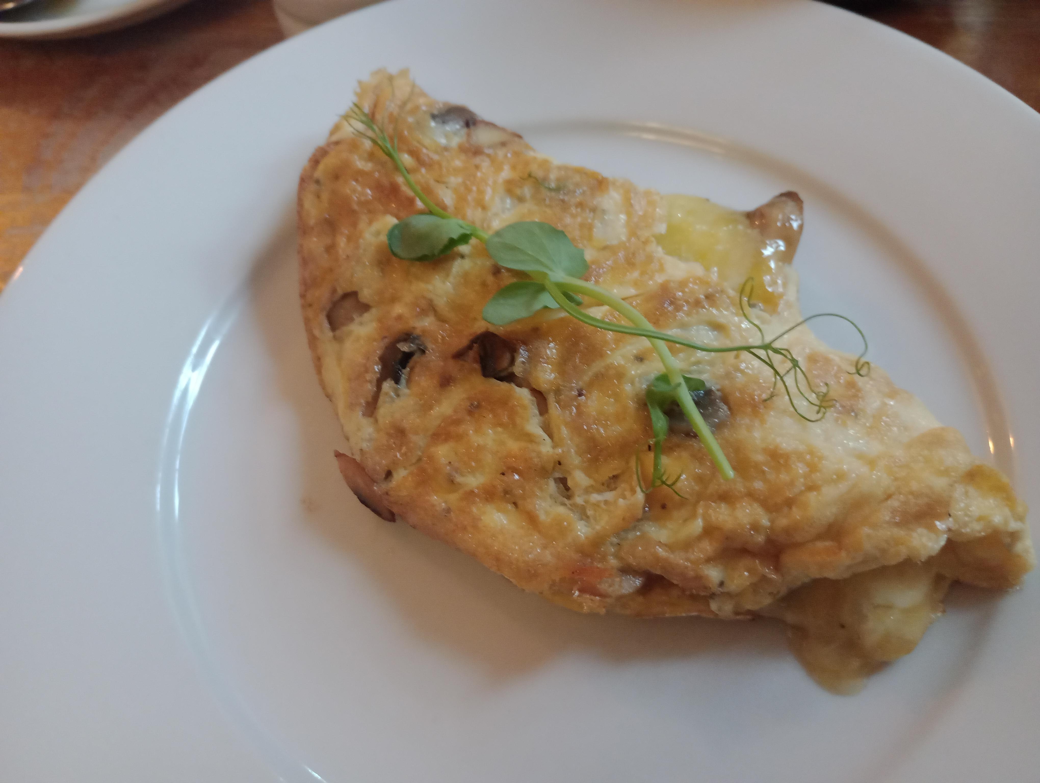 Yummy omelette for.breakfast.