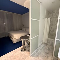 Room with one Queen bed.