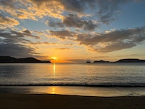 sunset from the beach