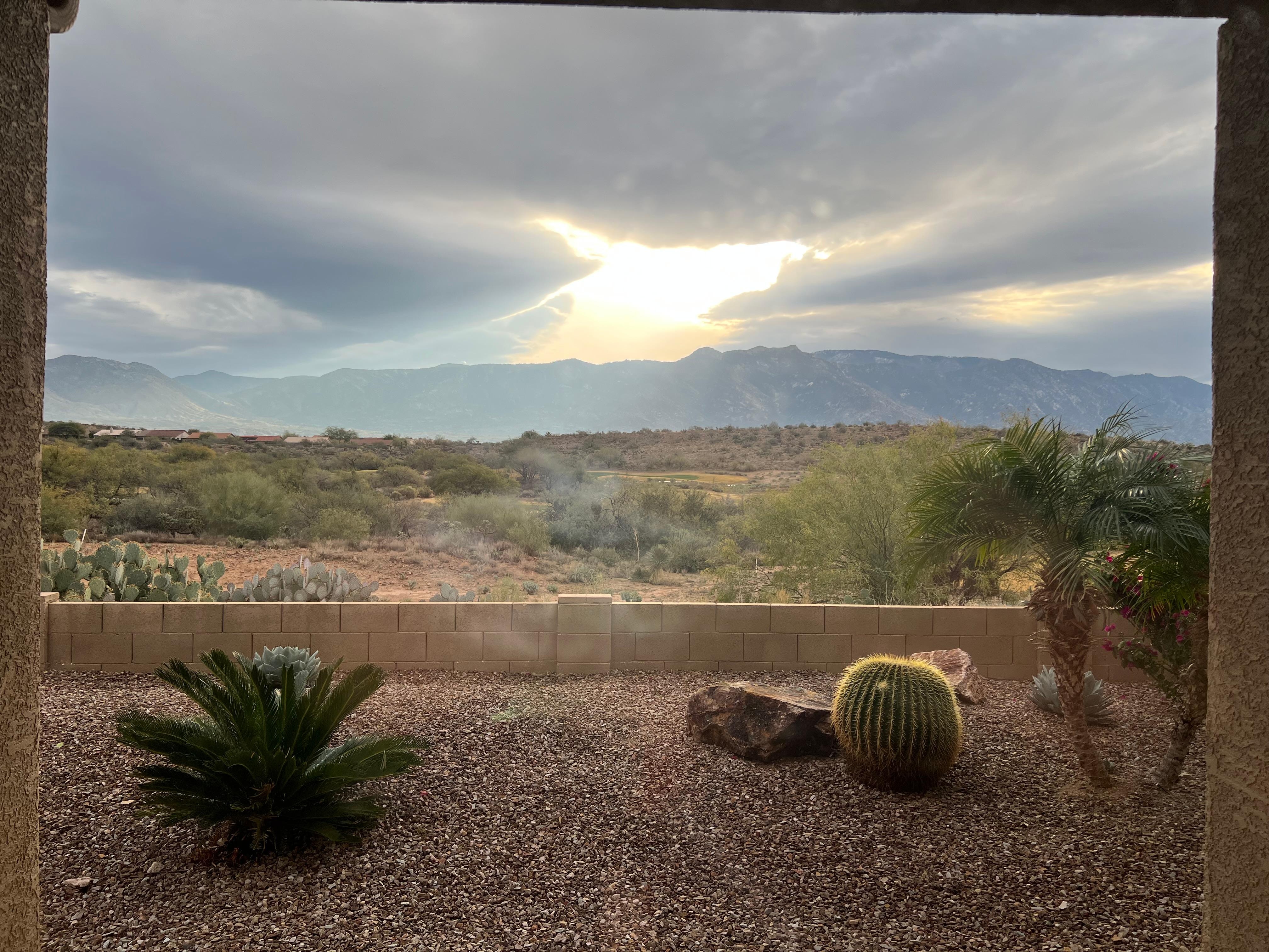 View from outside patio.