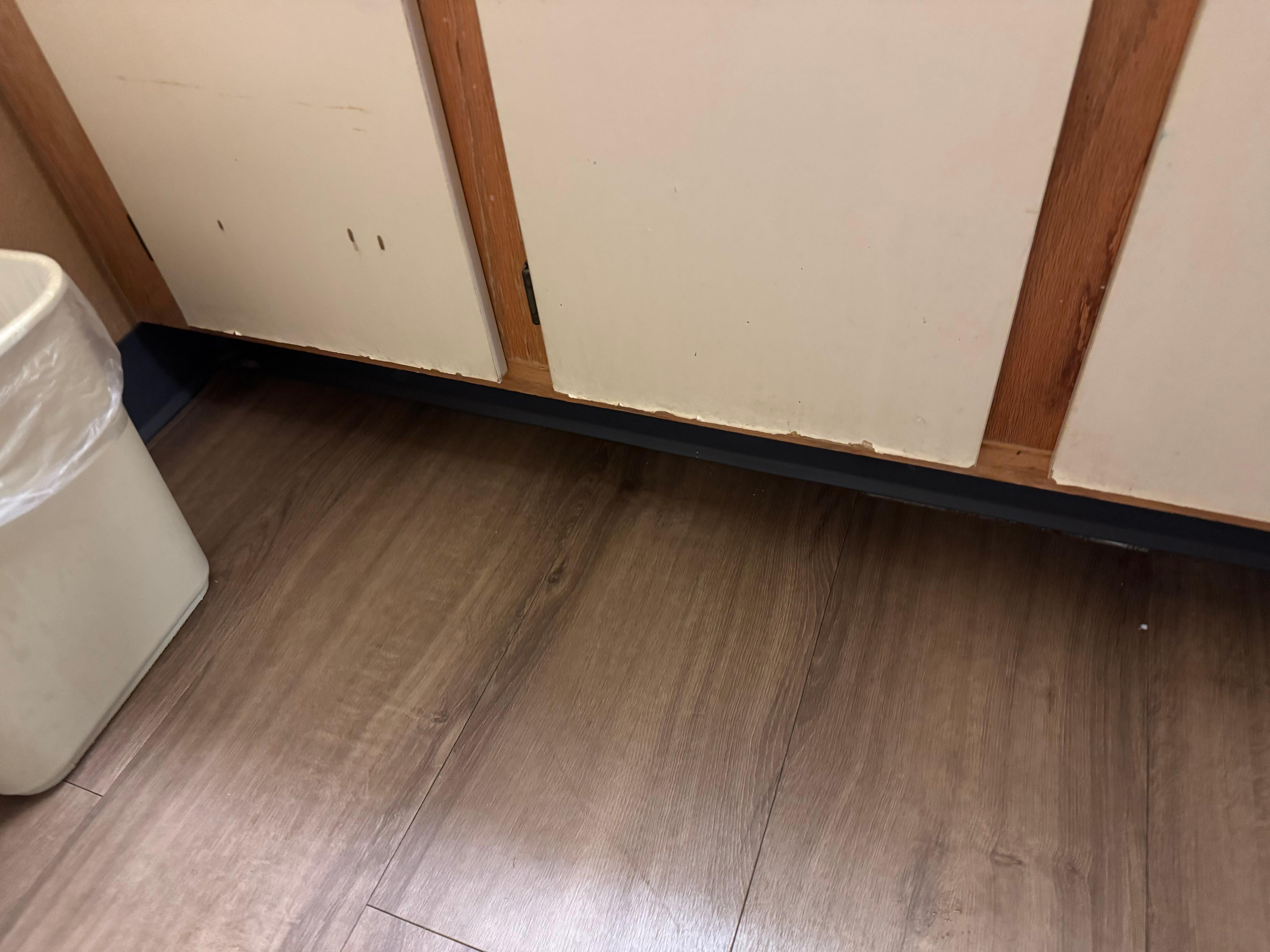 Cub boards ripped up and pealing