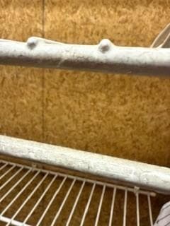 dirt & dust on closet rack couldn't hang clothes in there