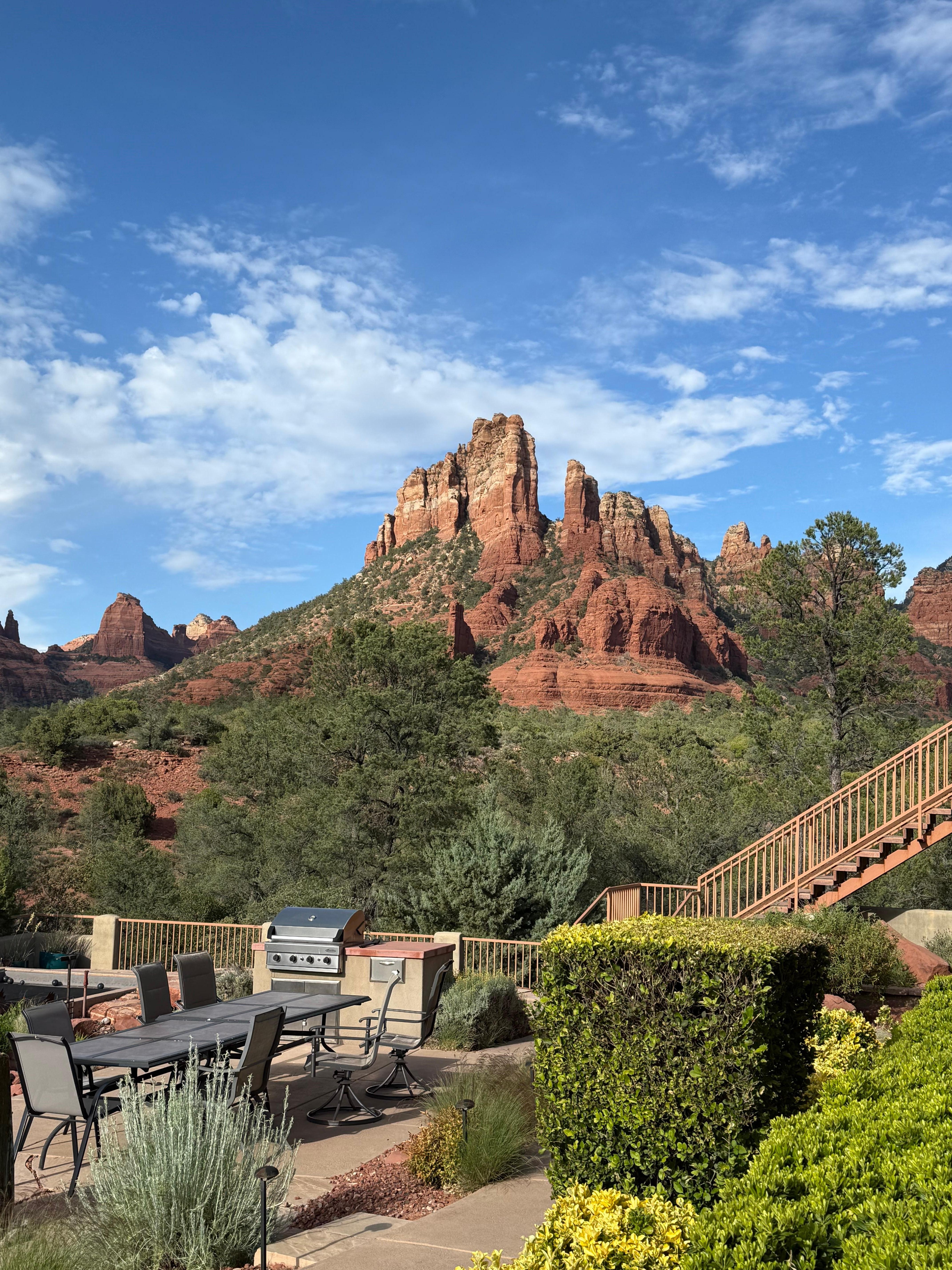 Amazing views from the courtyard!