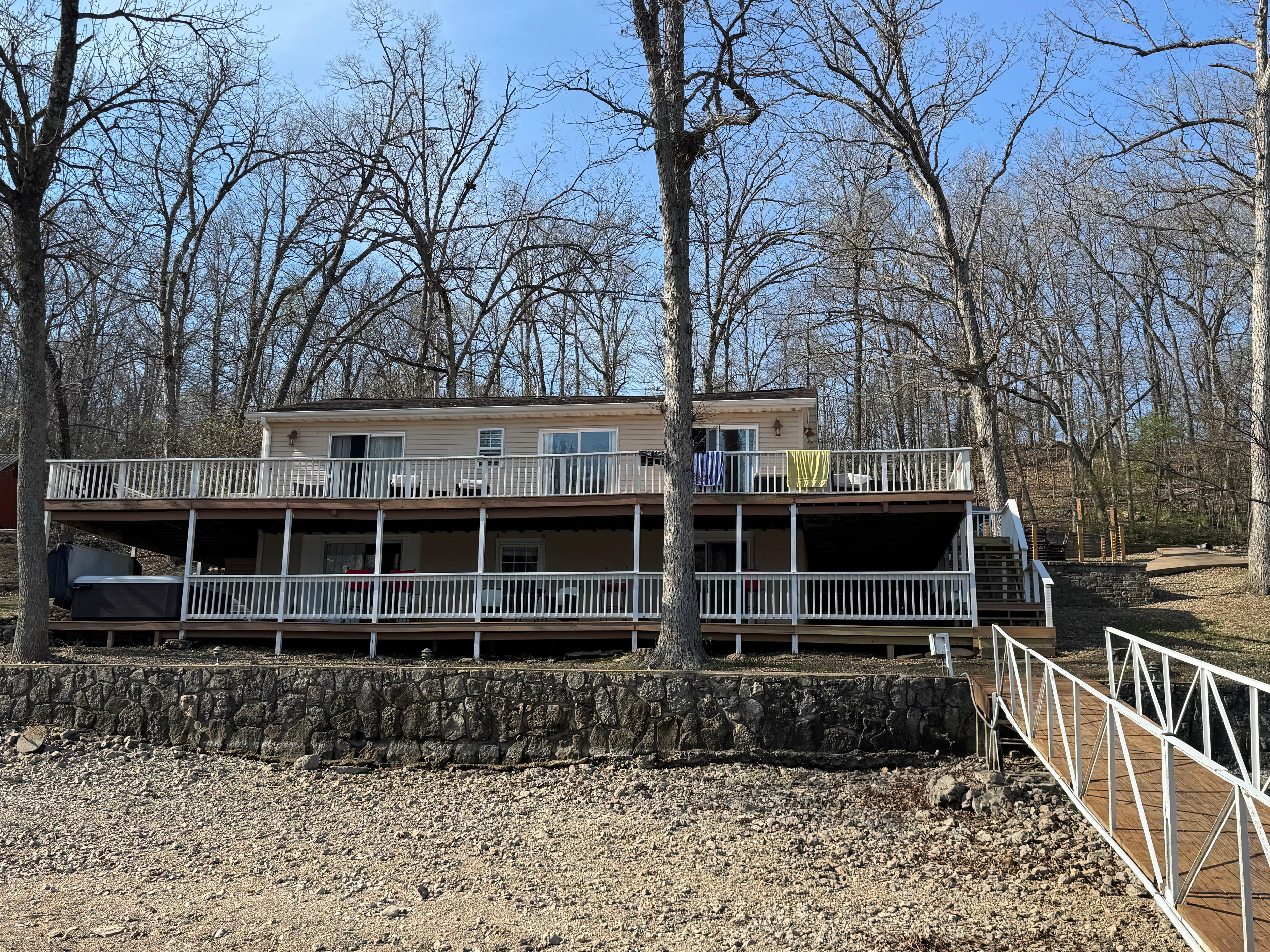 Back of house from  dock