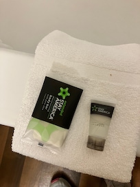 How shower setup looked