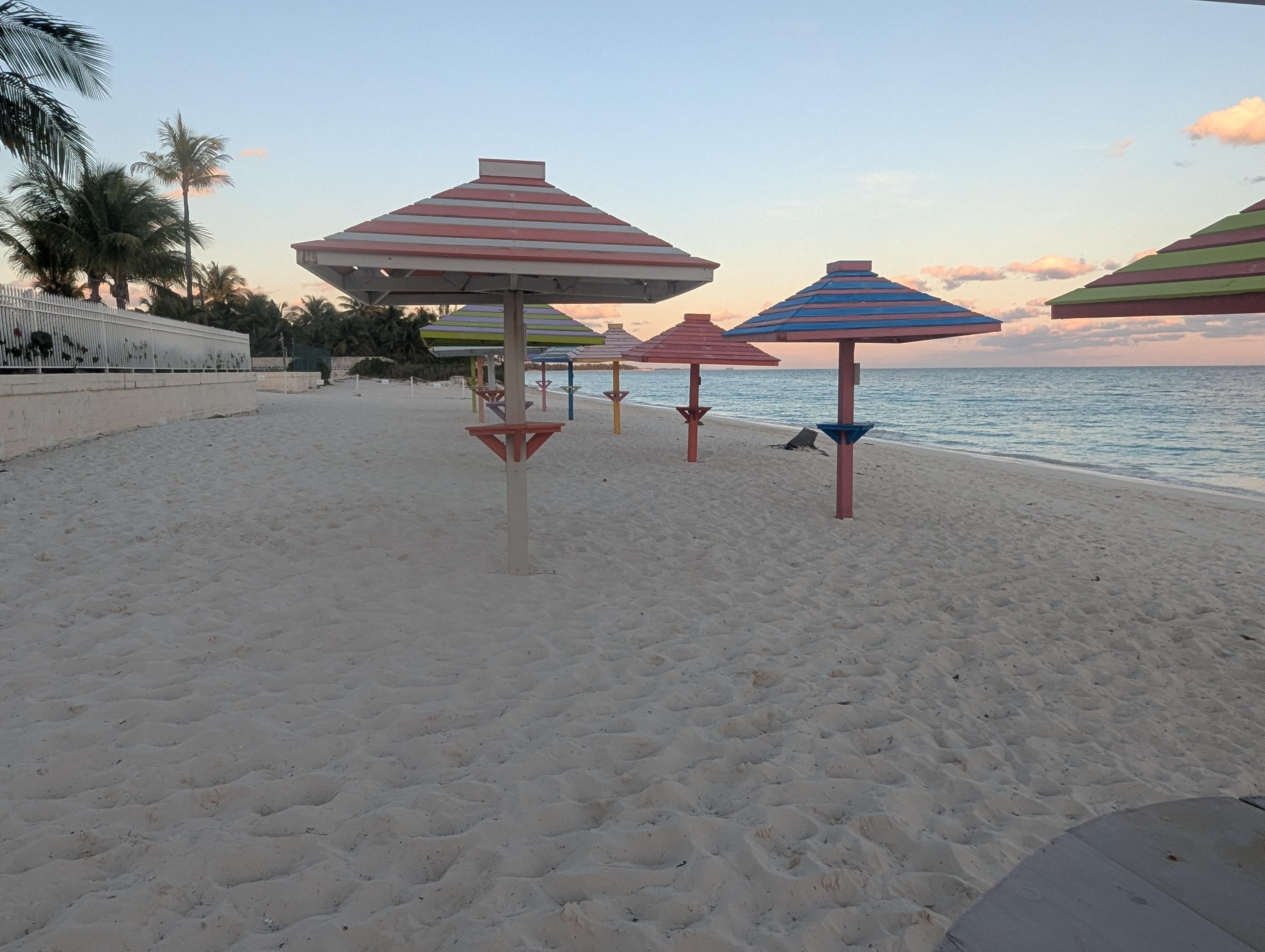 Umbrella Huts for Guests 