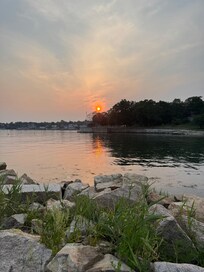 Sitting and watching the sunset!