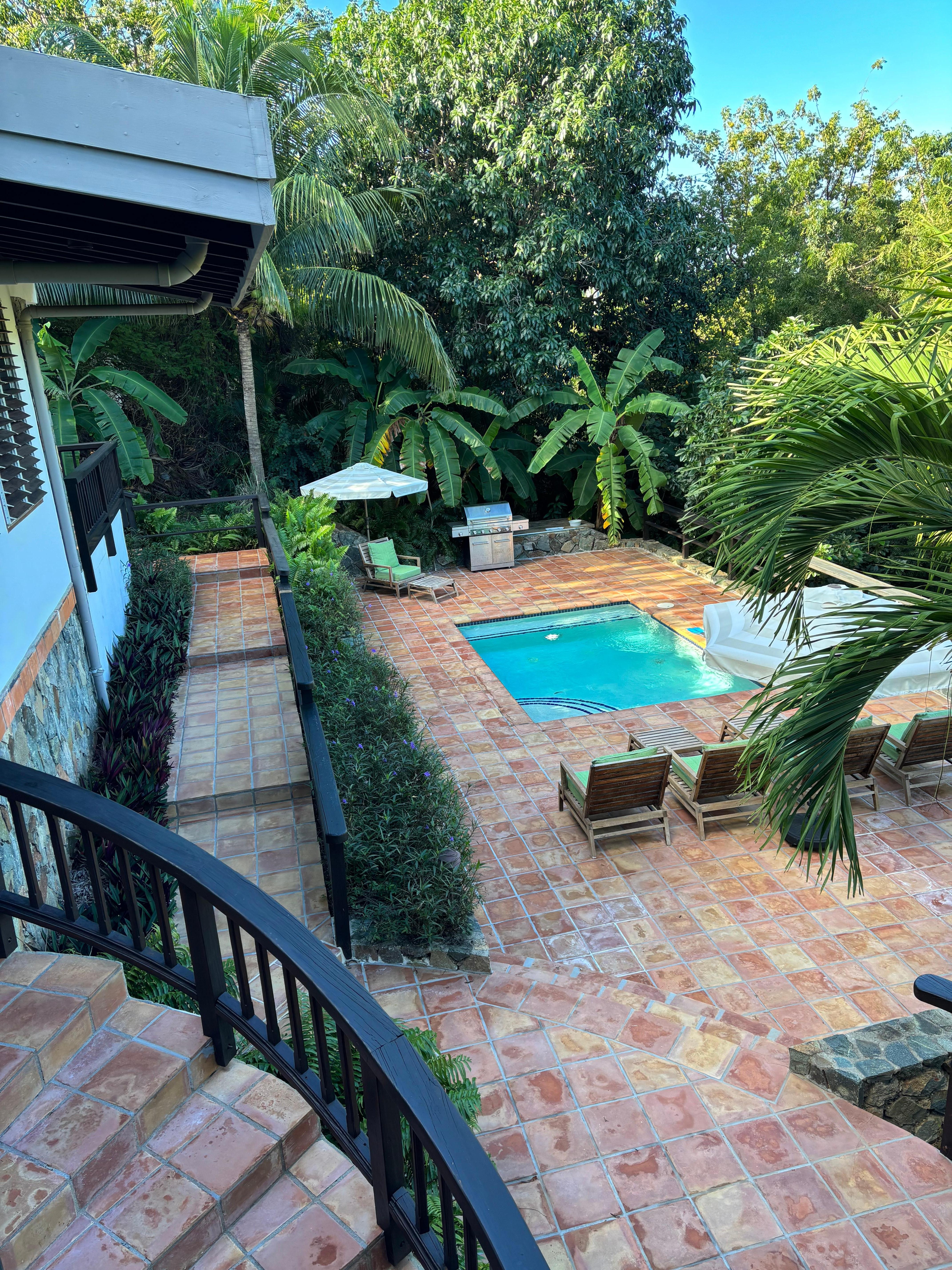 Entrance to the villa. 