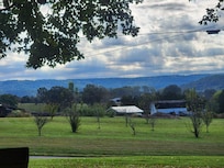 View from seat on porch