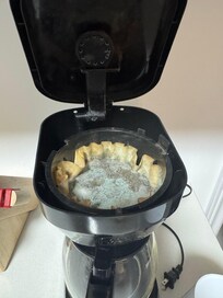 Moldy coffee maker