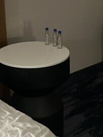Alcohol on bed side
