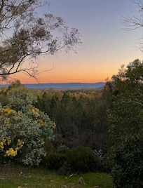 Sunset looking out to Mudgee town