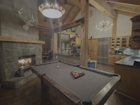 Pool table made for fun evenings