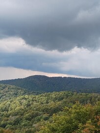 Back porch view. Beautiful setting.