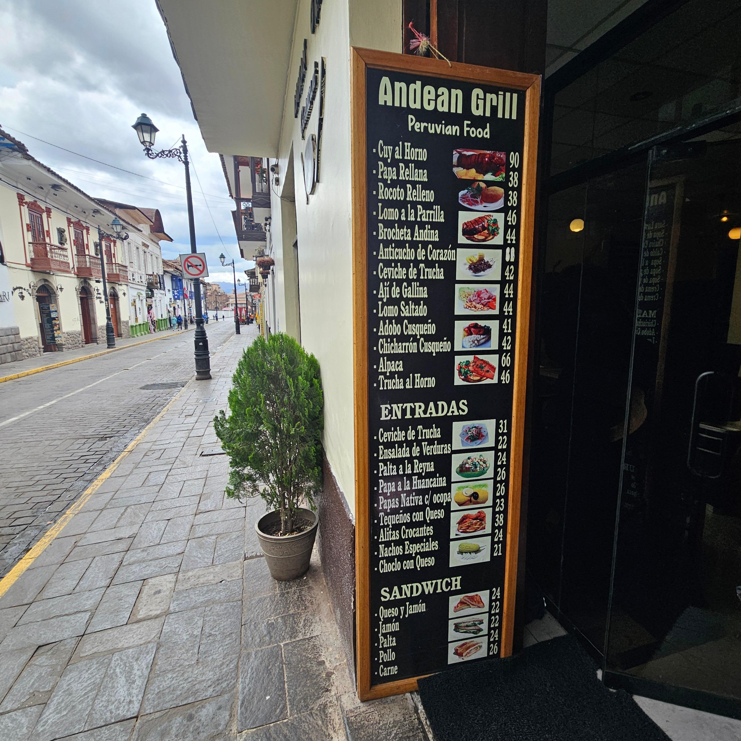Best restaurant I found in Cusco and very reasonably priced. Ask for the economy menu, it's more than you can eat for $35 Sols (10.50 US)