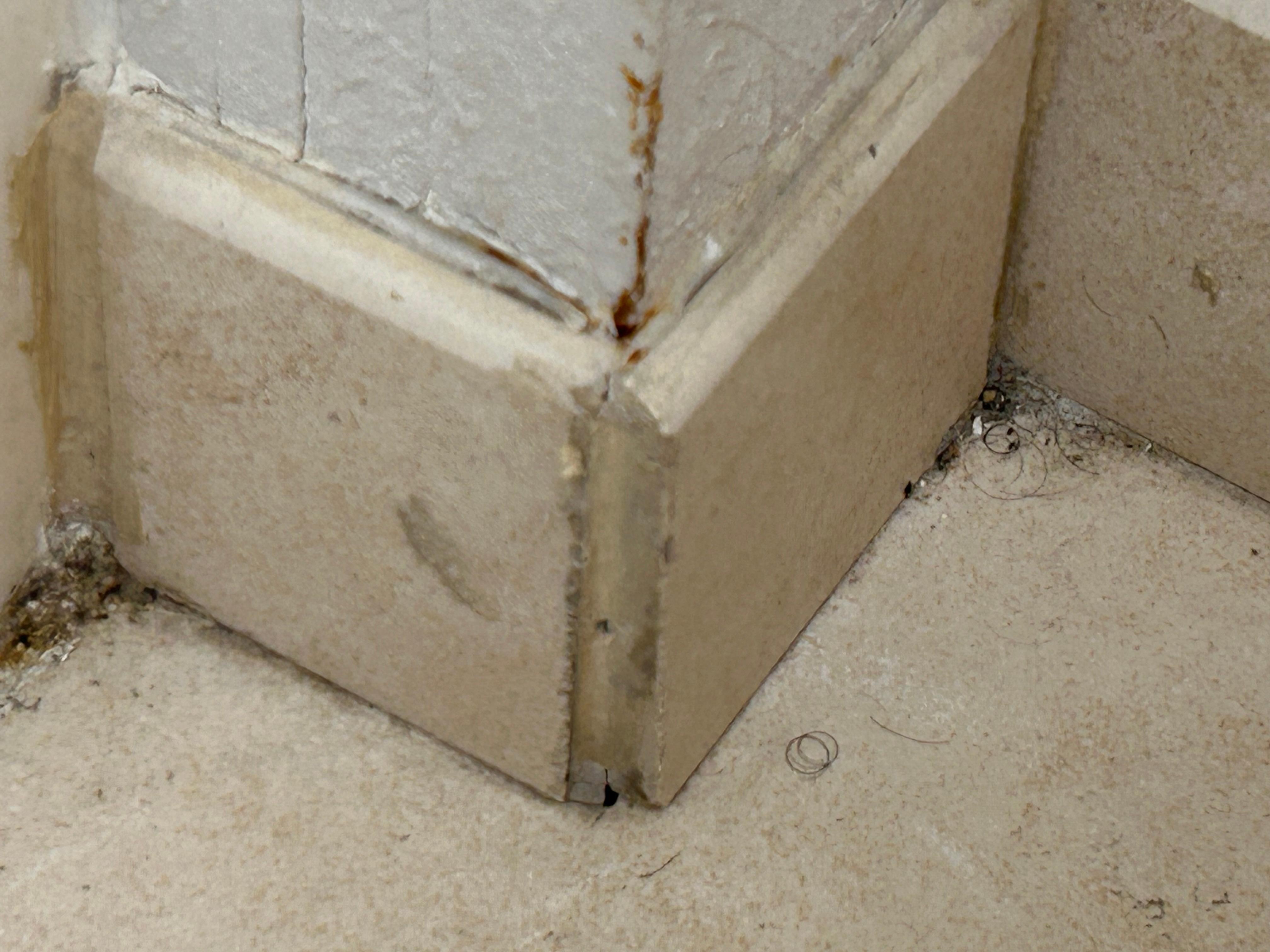 Behind the restroom door