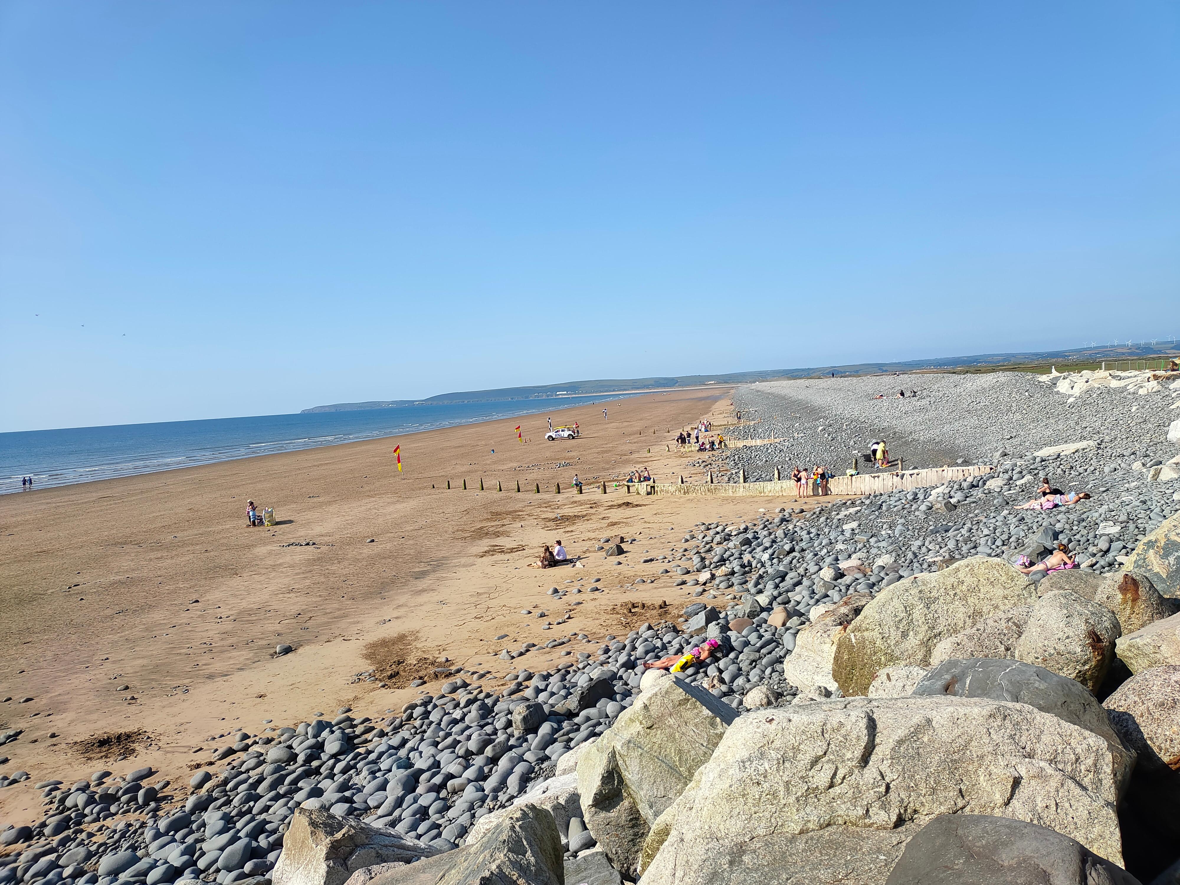 Lovely long safe beach