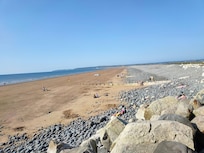 Lovely long safe beach