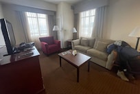 Plenty of windows but not much of a view.