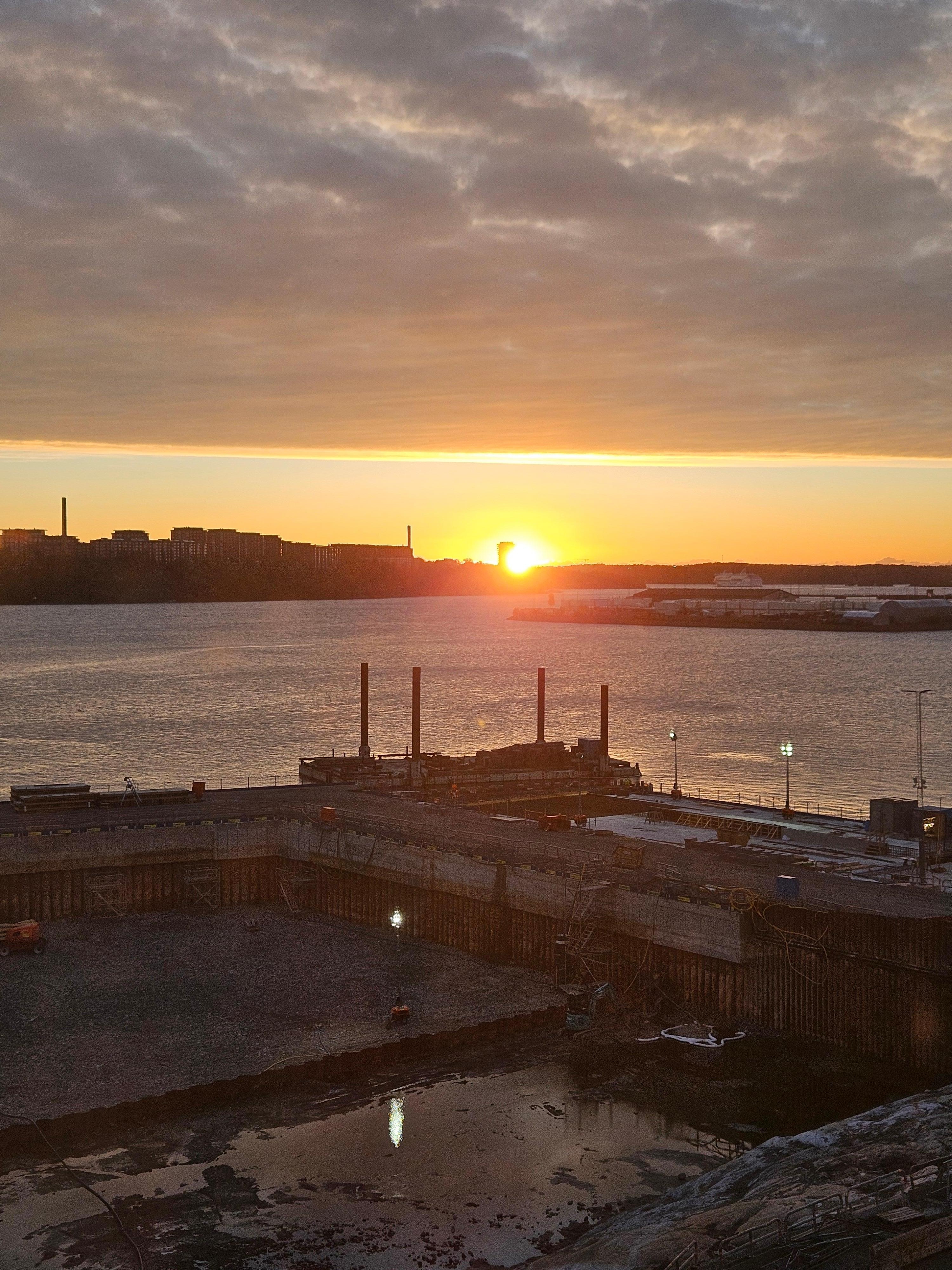 Sonnenaufgang vom Hottelzimmer aus
