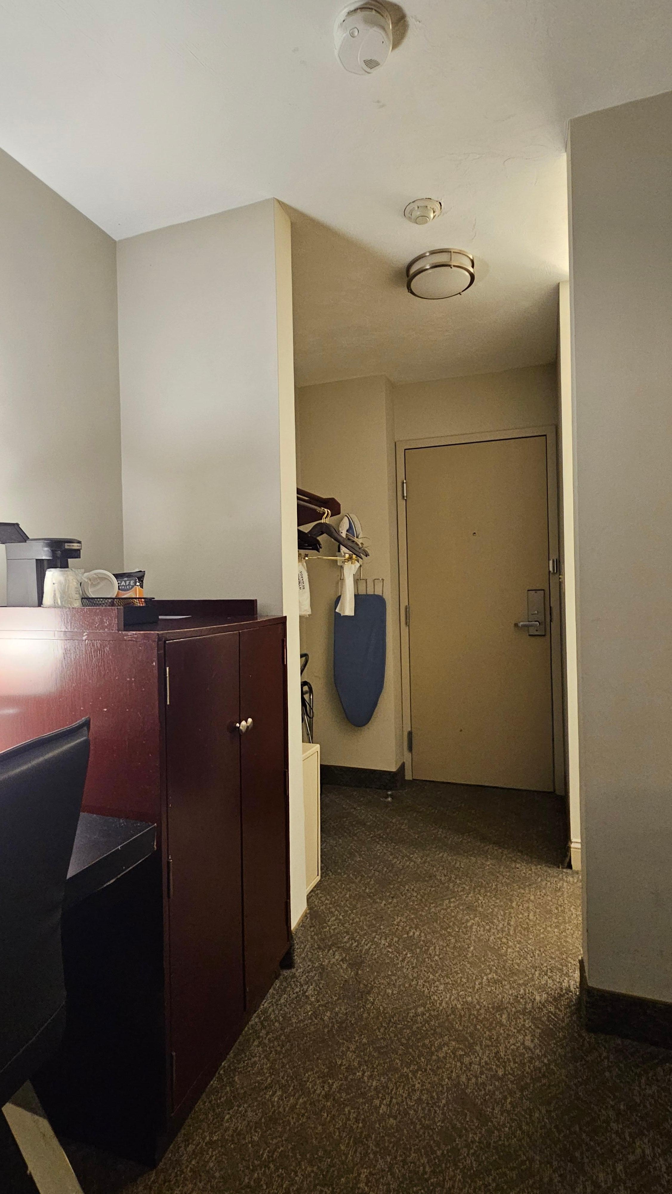 hallway, closet space