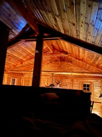 Such a cozy view from the loft!