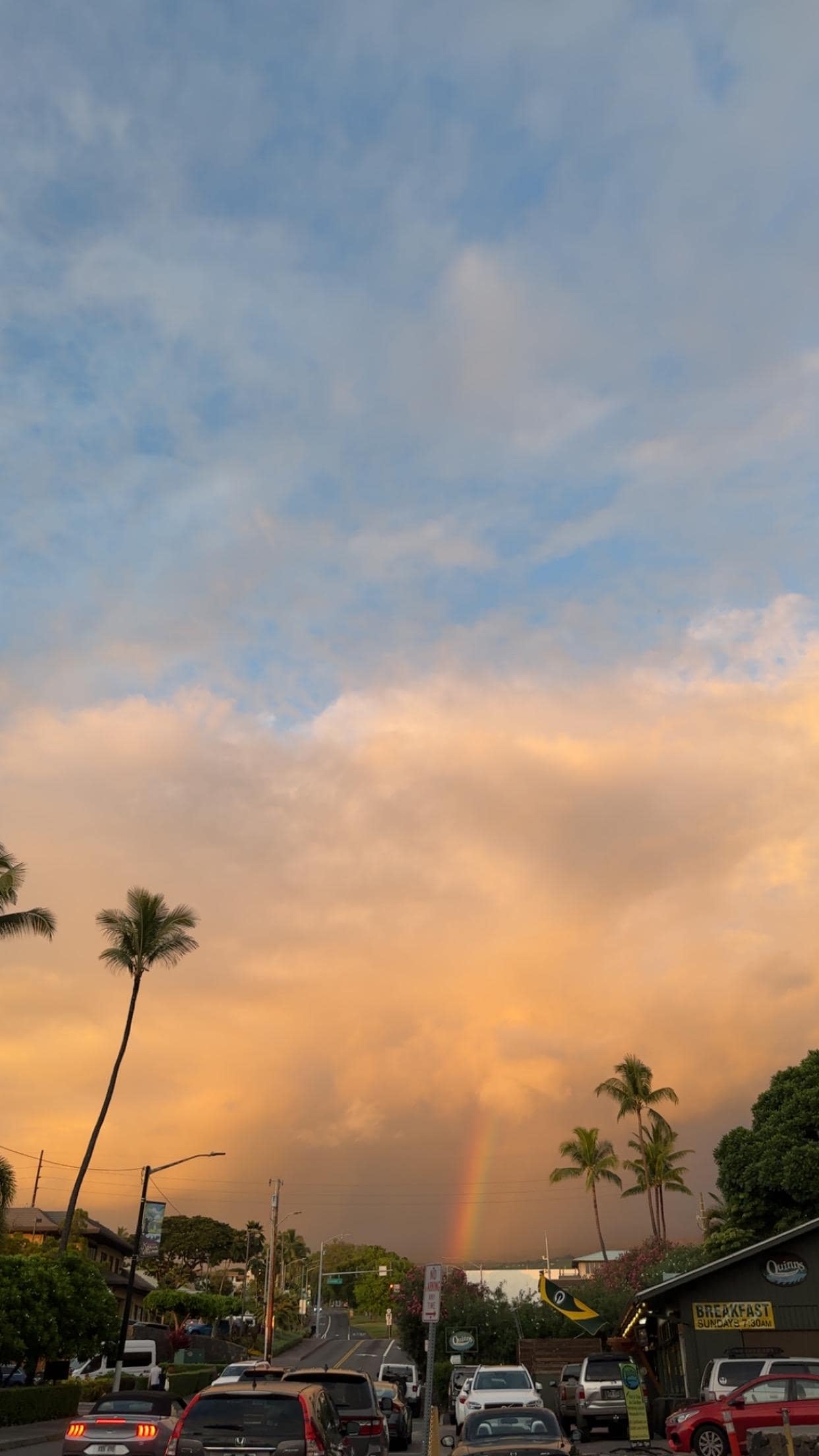 View from the walk back to hotel from the beach 