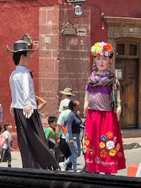 Characters willing to take a picture with you.