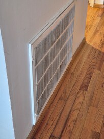Filthy air return vent
