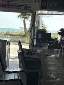 View from Cocunut Charlie’s Beach Bar on property
