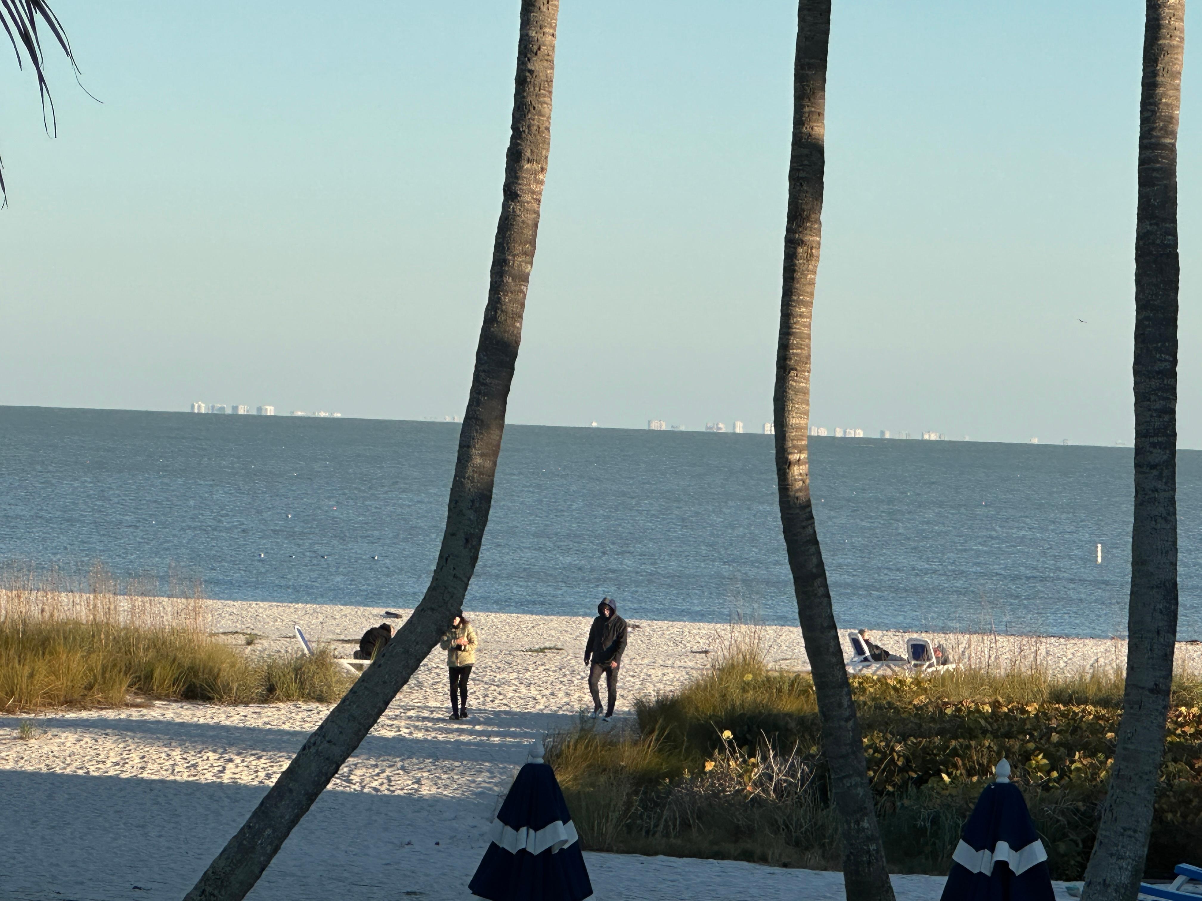 Beach entrance from the property 