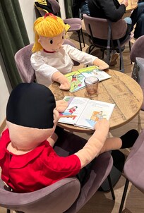 Lobby friends were always there to greet you!