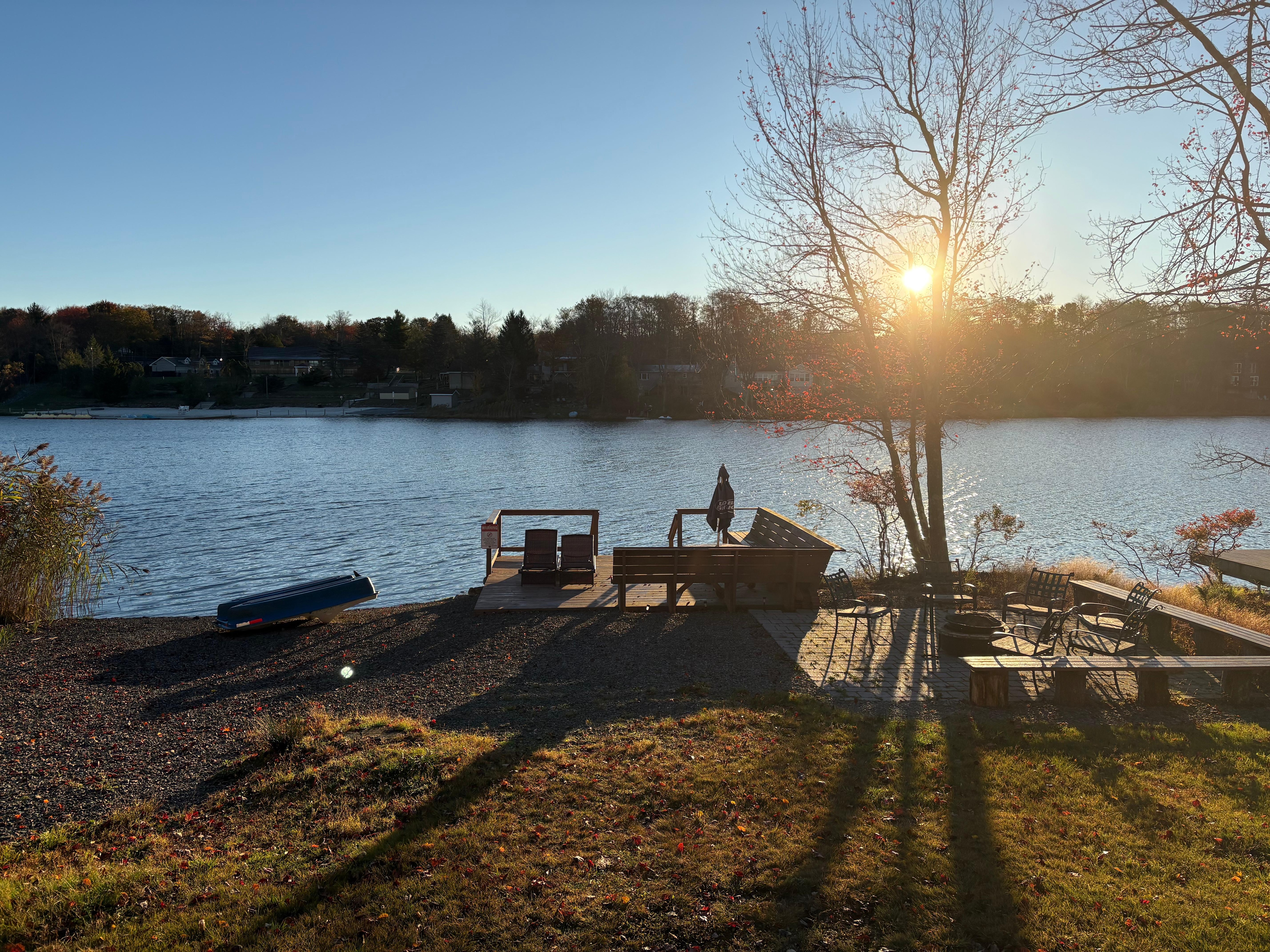 Lake view at sunrise