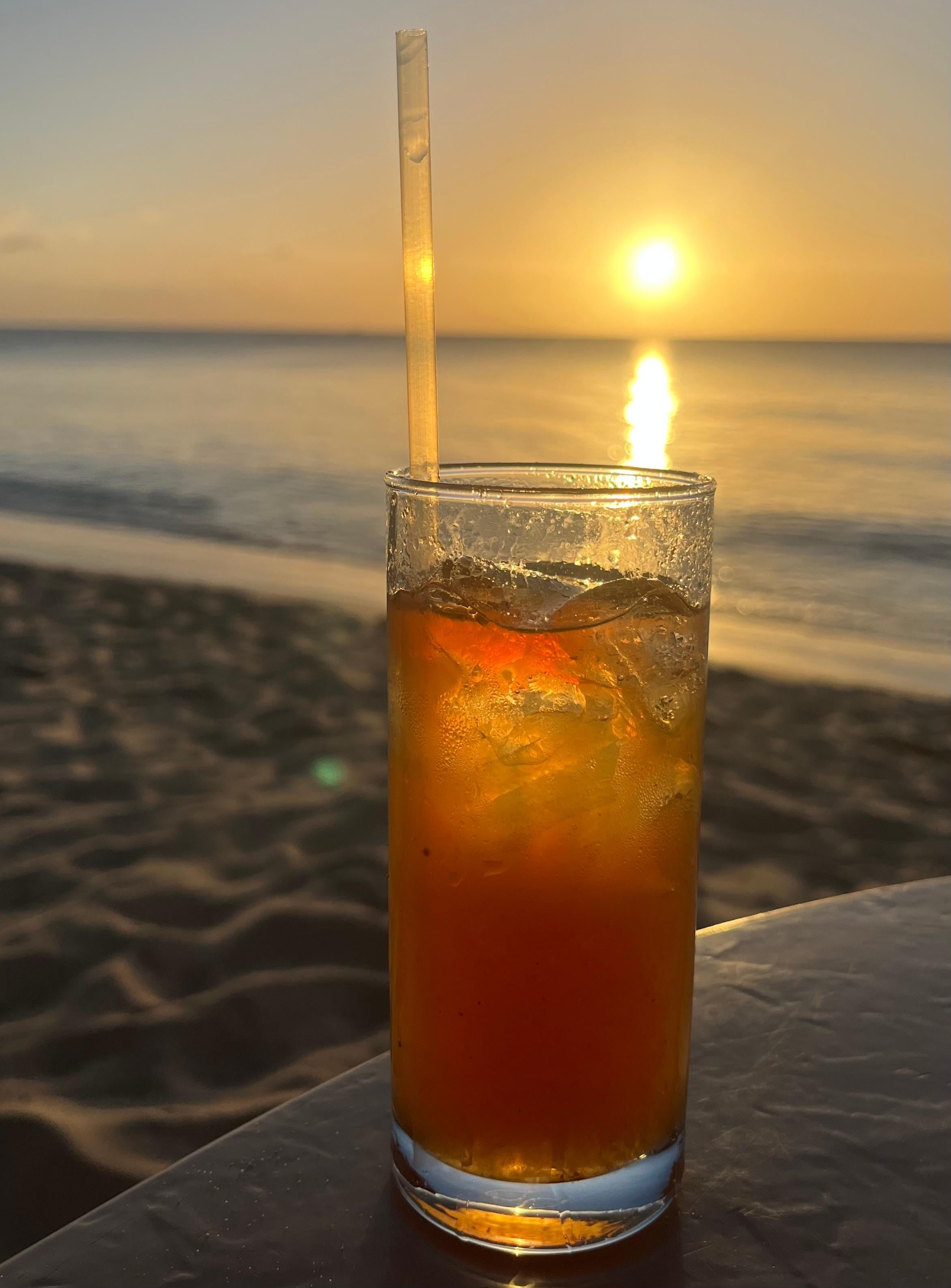 Rum punch at Ju Ju bar