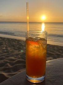 Rum punch at Ju Ju bar