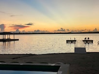 Bonus! A heron on the pier to begin this day.