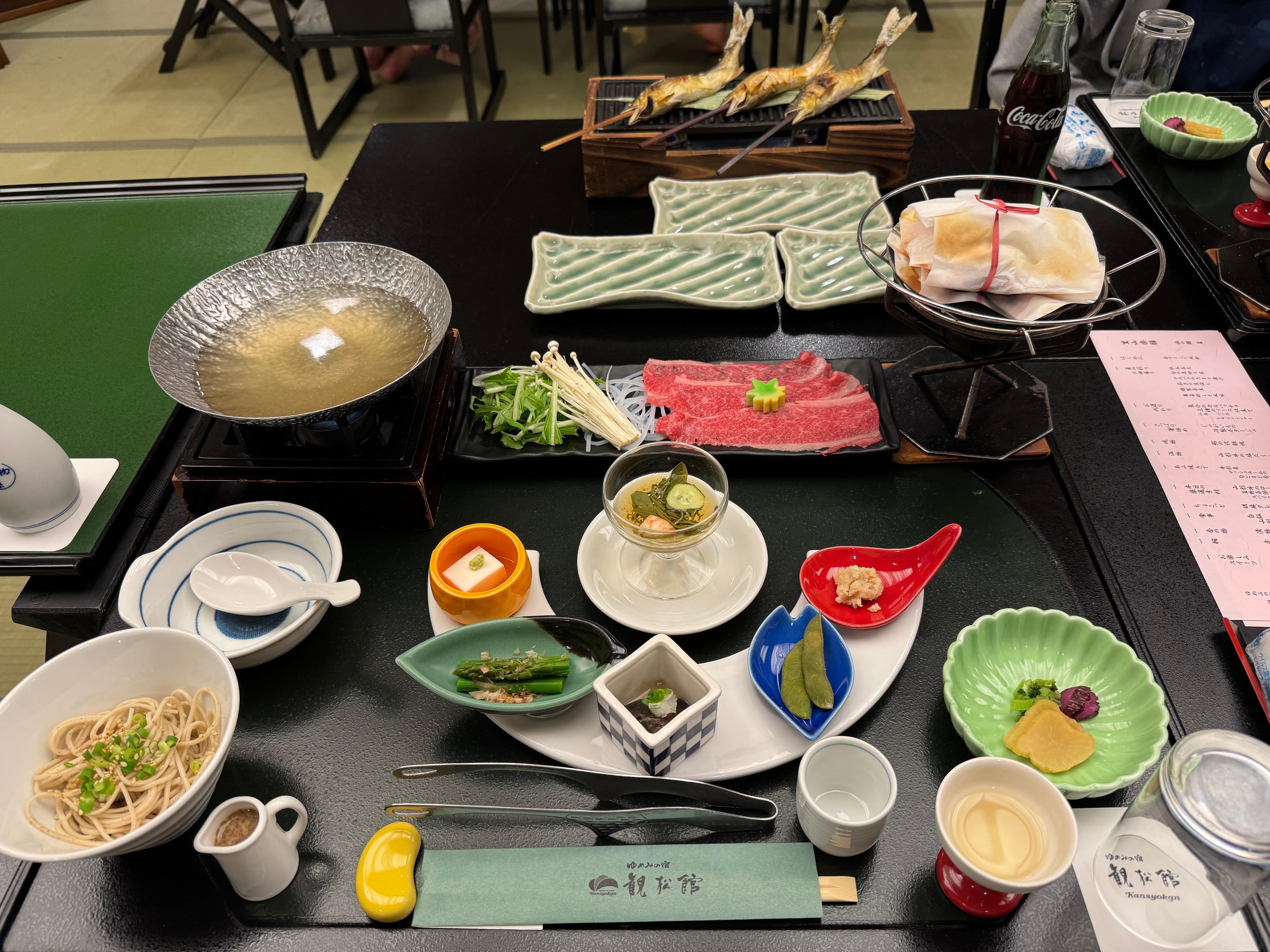 Our set dinner