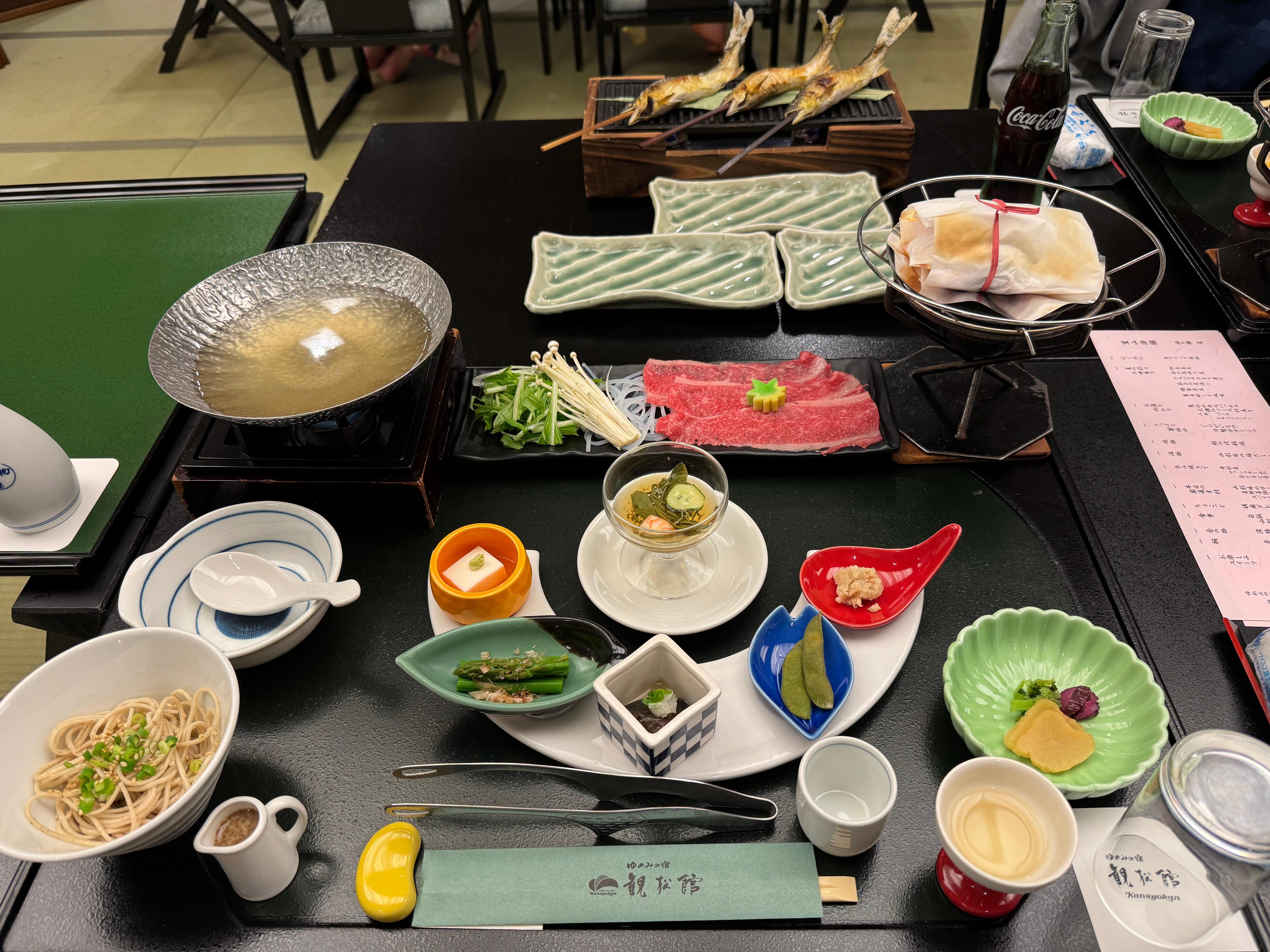 Our set dinner