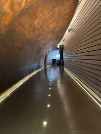Walkway from lobby to one of the restaurants