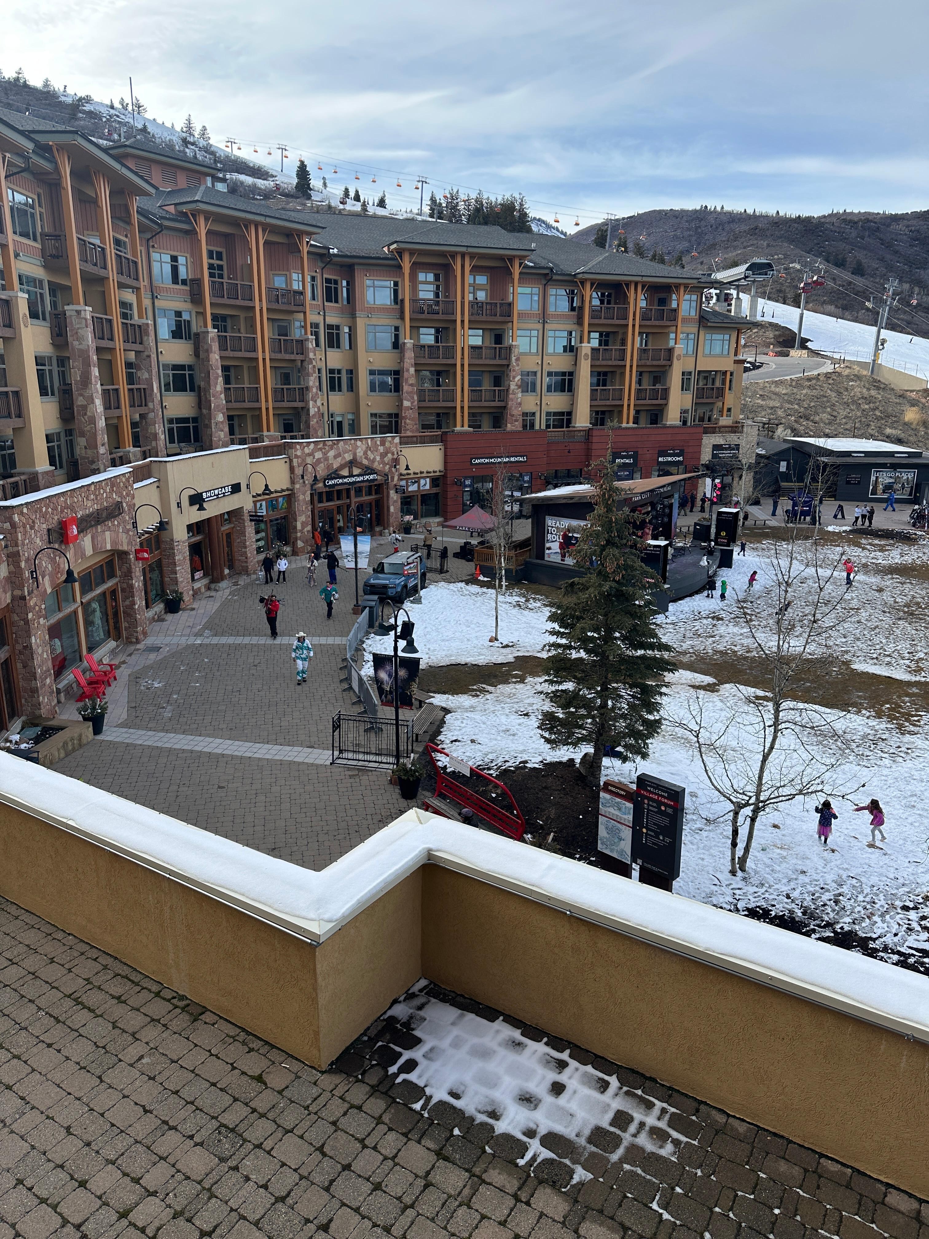 View from our balcony 